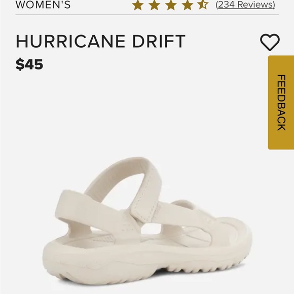 Teva Hurricane Drift waterproof Sandals Birch new - Picture 12 of 15